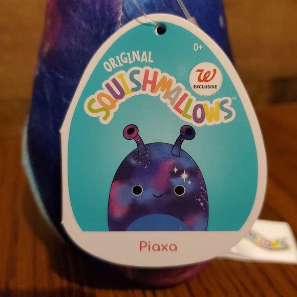 Squishmallow Piaxa Galaxy Alien 5” Purple Blue Tie Dye Plush 2021 Kellytoy NWT - Picture 9 of 11